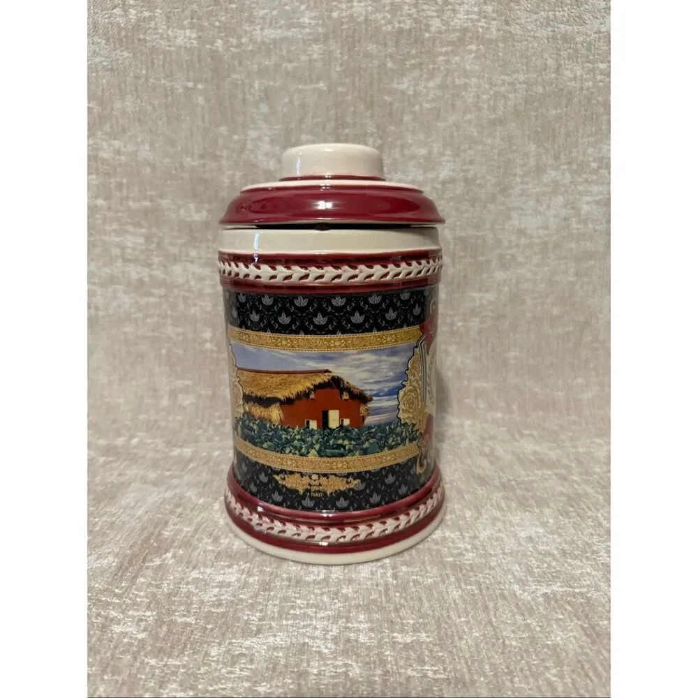 Vtg La Flor Dominicana LFD 1994 20th Anniversary Lidded Beer Stein Multicolor OS
